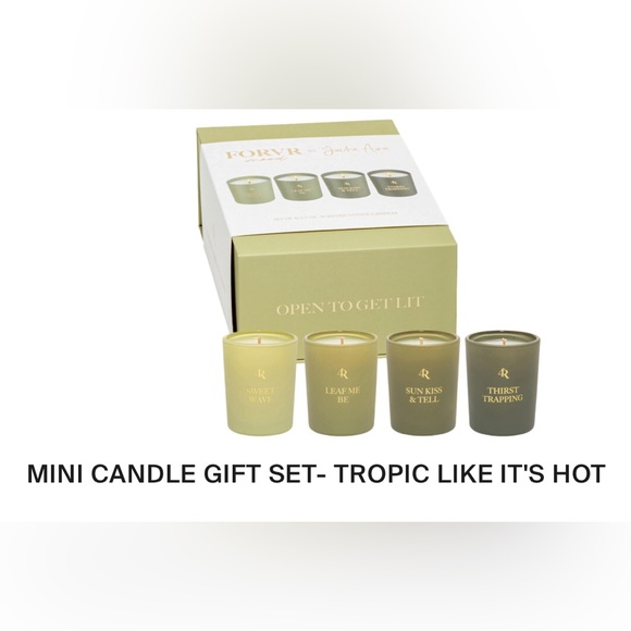 NEW Forvr Mood by Jackie Aina Candle Set of 4 Tropic Like It’s Hot - Picture 1 of 8